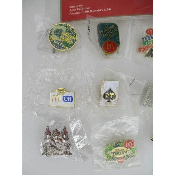 13 McDonald's Lapel Pins Advertising Lot No Duplicates Bugs Life, All Star Team+ - Picture 2 of 4